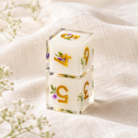 Floral Resin Mahjong Dice Set - Image 1