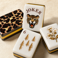 Golden Leopard Mahjong Set - Image 1