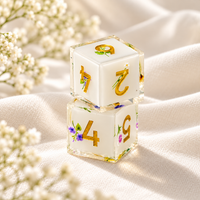 Floral Resin Mahjong Dice Set - Image 2