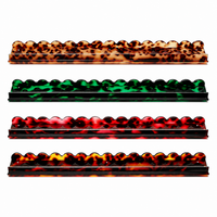 Leopard Print Mahjong Racks Set of 4 - Image 1