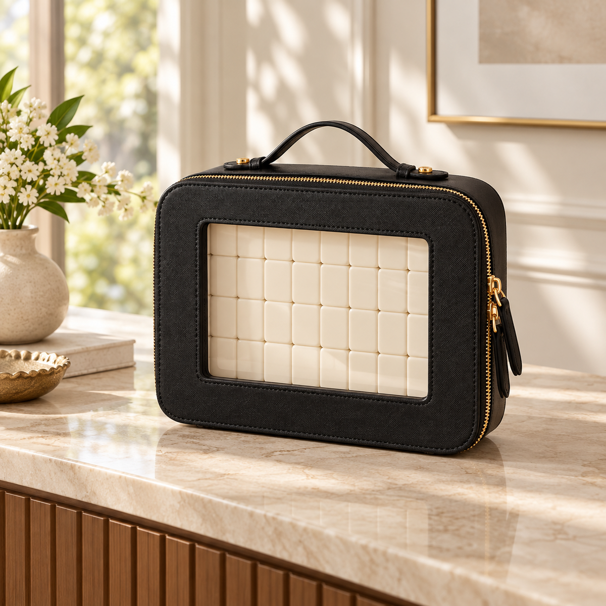 Classic Canvas Mahjong Tile Carrying Bag - Image 1
