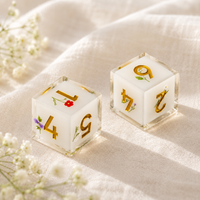 Floral Resin Mahjong Dice Set - Image 5
