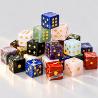 Handcrafted Natural Gemstone Mahjong Dice Set - Image 12