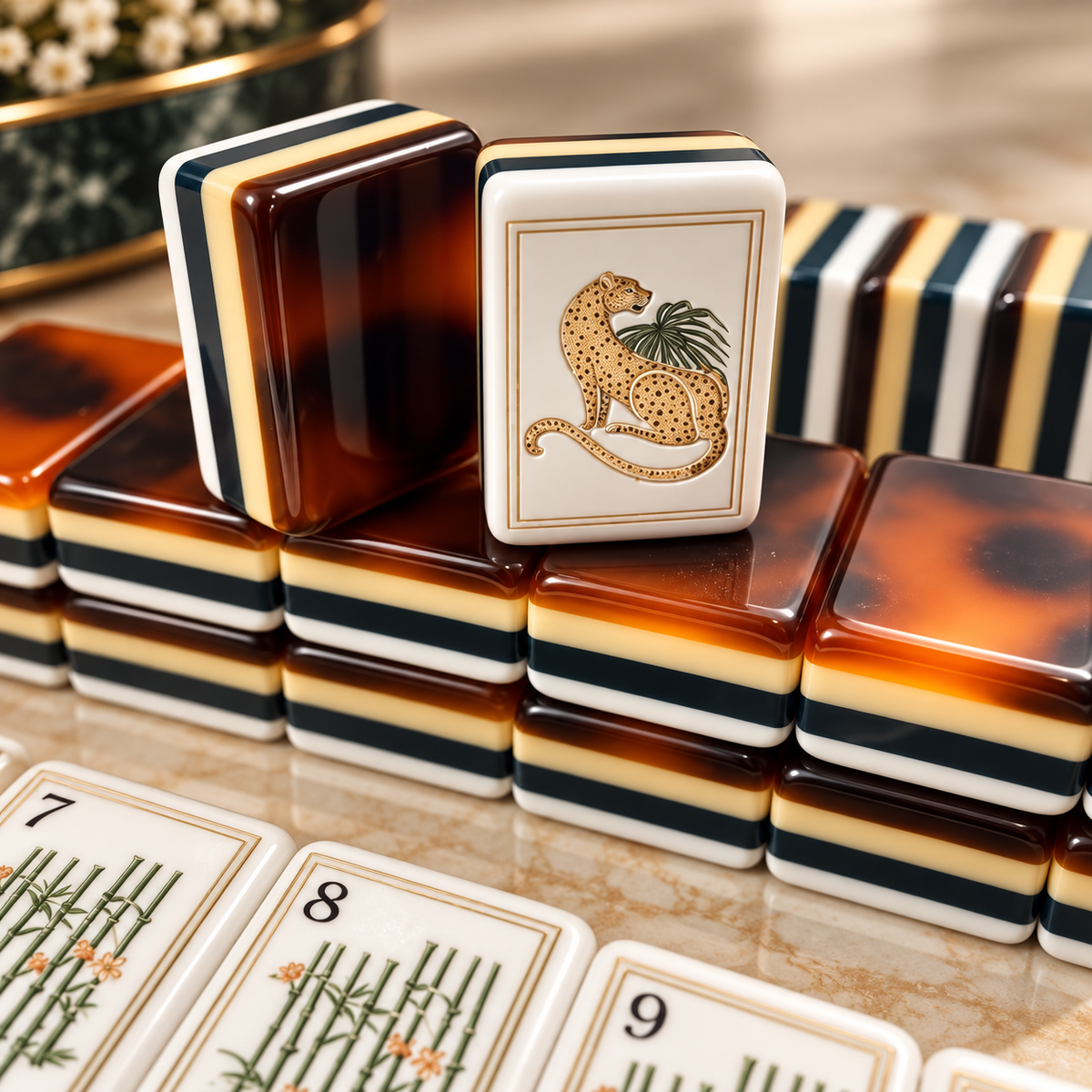 Lotus Dynasty Mahjong Set - Image 5