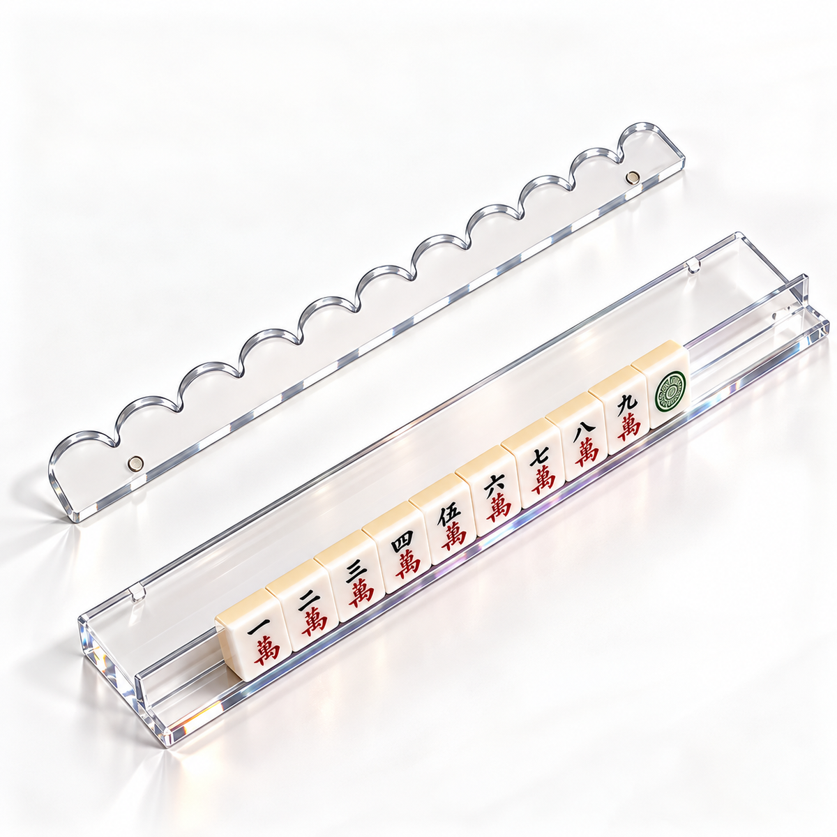 Clear Acrylic Mahjong Racks Set of 4 - Image 1