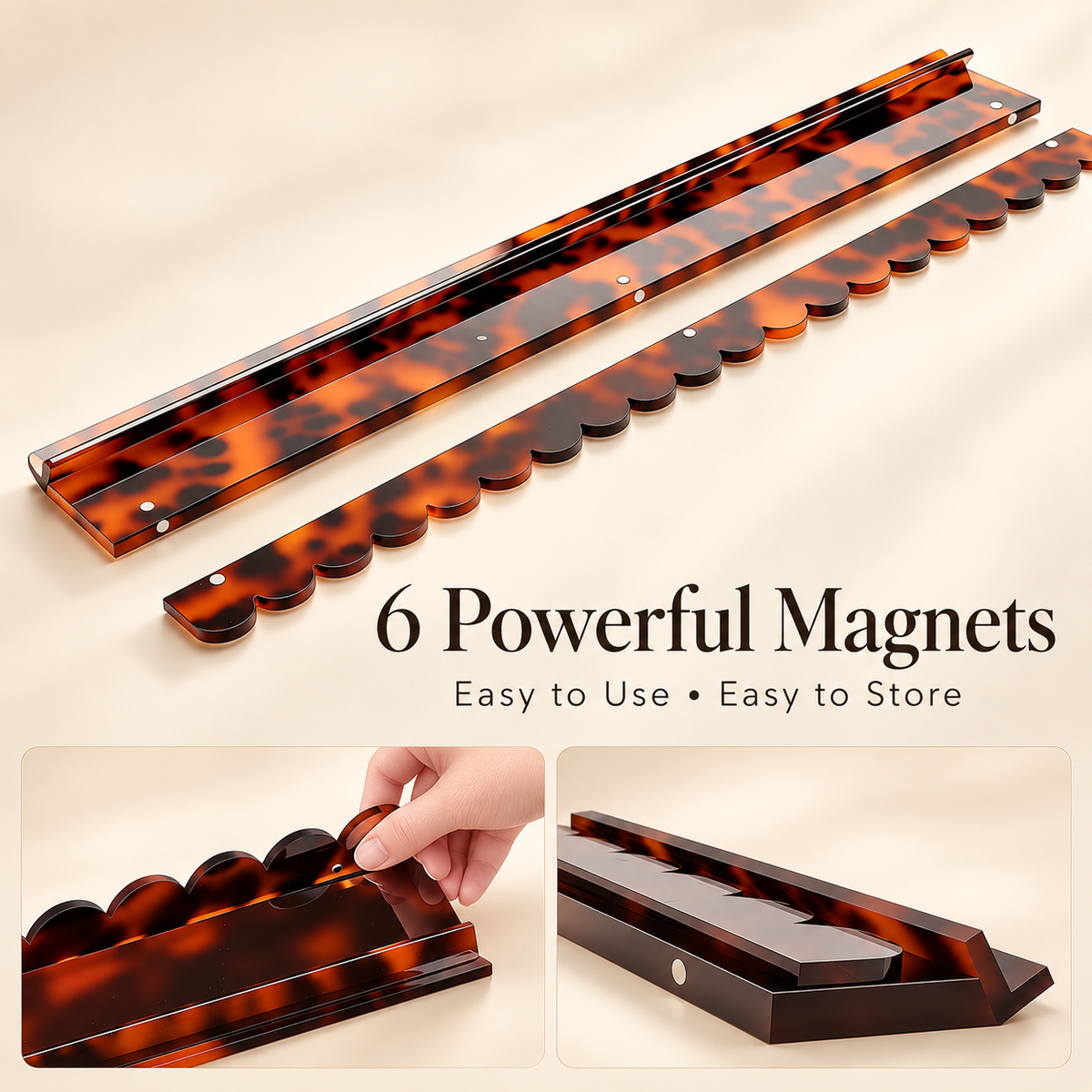 Leopard Print Mahjong Racks Set of 4 - Image 4