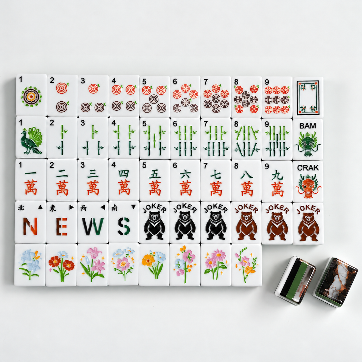 Woodland Bloom Mahjong Set - Image 6