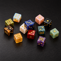Handcrafted Natural Gemstone Mahjong Dice Set - Image 6