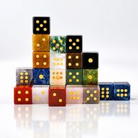 Handcrafted Natural Gemstone Mahjong Dice Set - Image 16