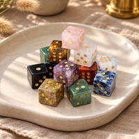 Handcrafted Natural Gemstone Mahjong Dice Set - Image 8