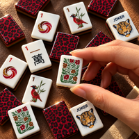 Crimson Leopard Mahjong Set - Image 9