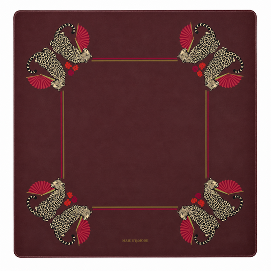 Crimson Leopard Mahjong Mat - Image 4