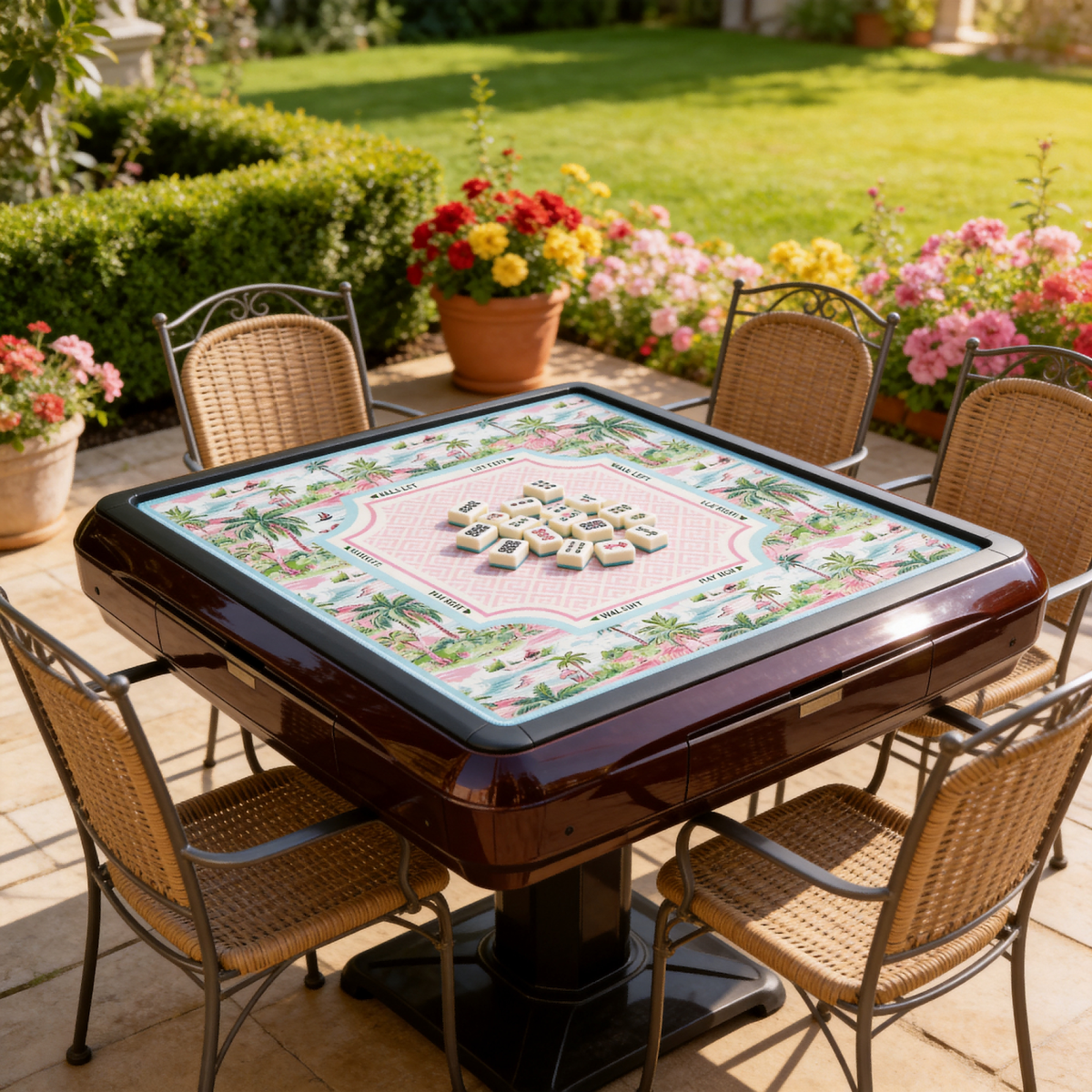 Palm Paradise Mahjong Mat - Image 4