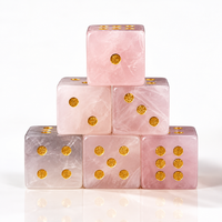 Handcrafted Natural Gemstone Mahjong Dice Set - Image 19